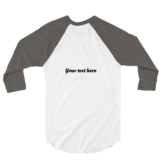 Hand Drawn Horse || Unisex 3/4 sleeve T-shirt - Oil Painting - Personalized; Personalized with your horse