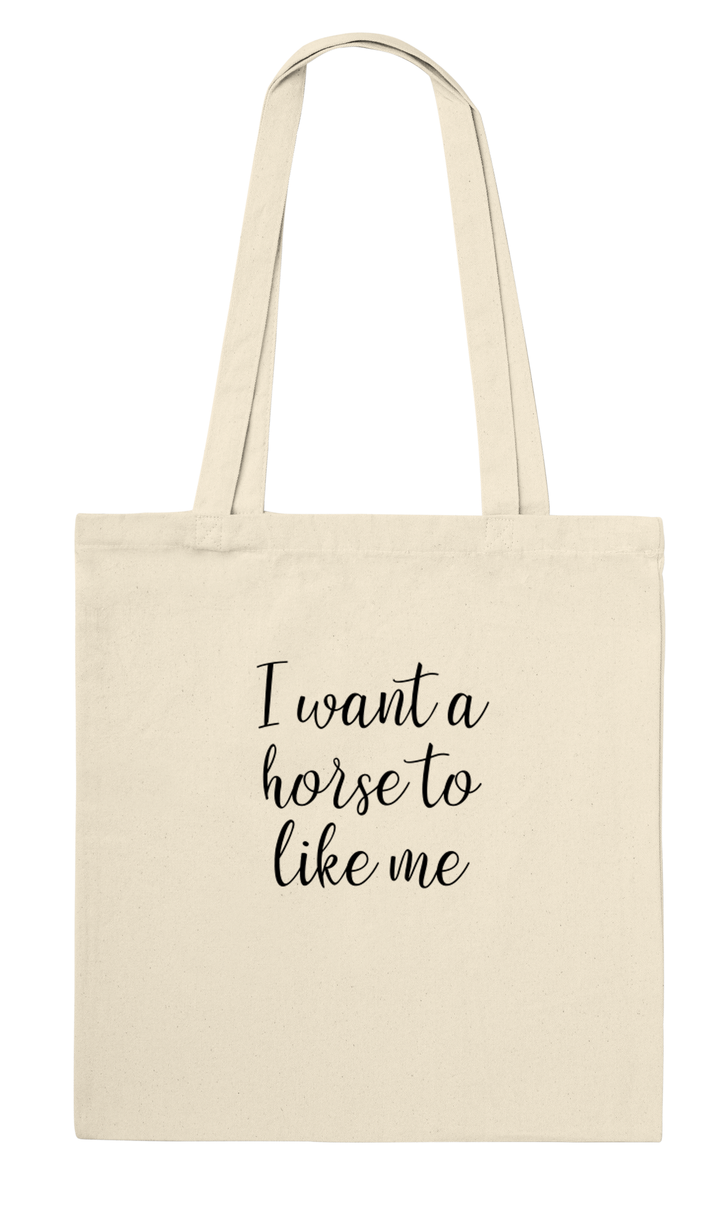 Hand Drawn Horse || Tote Bag - Design: "Break Time"; Static Design; Personalizable Text