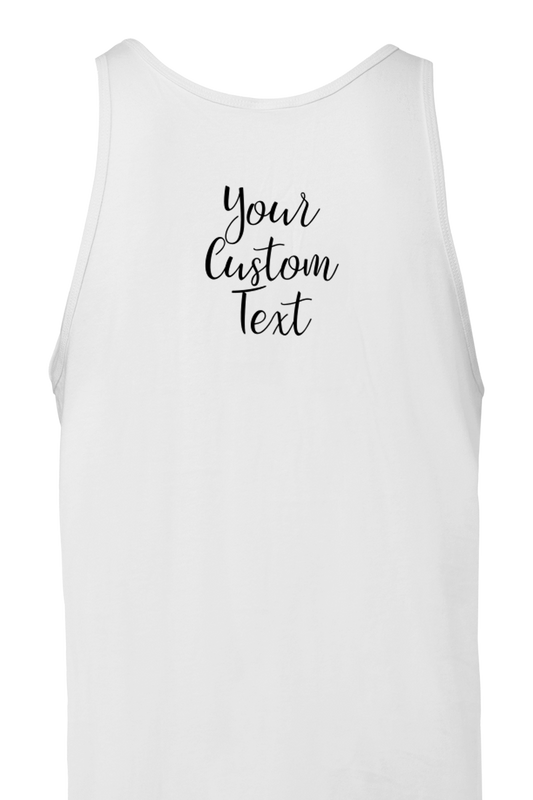 Hand Drawn Horse || Unisex Tank Top - Design: "STABLE"; Static Design; Personalizable Back Text