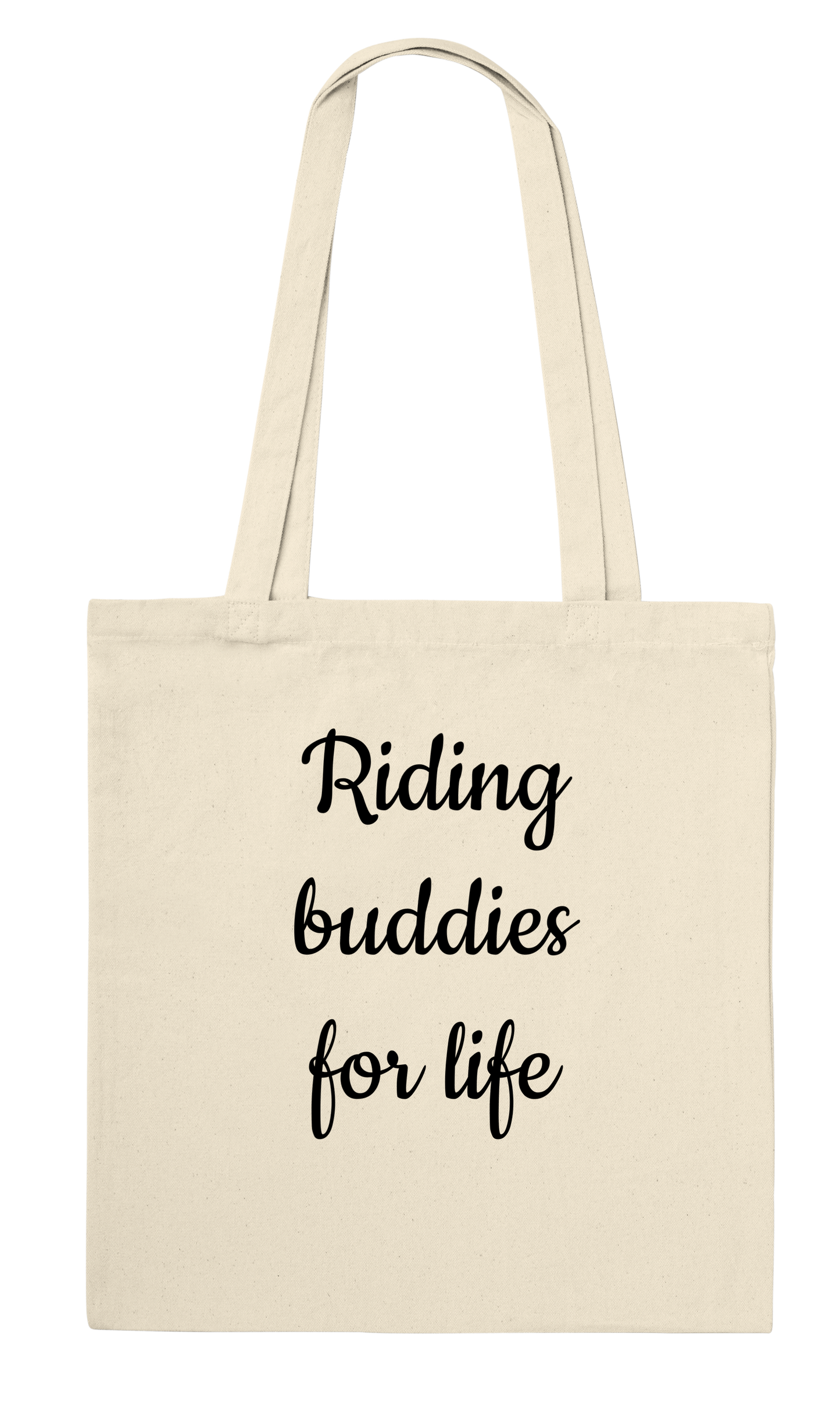 Hand Drawn Horse || Tote Bag - Design: "Going Riding"; Static Design; Personalizable Text