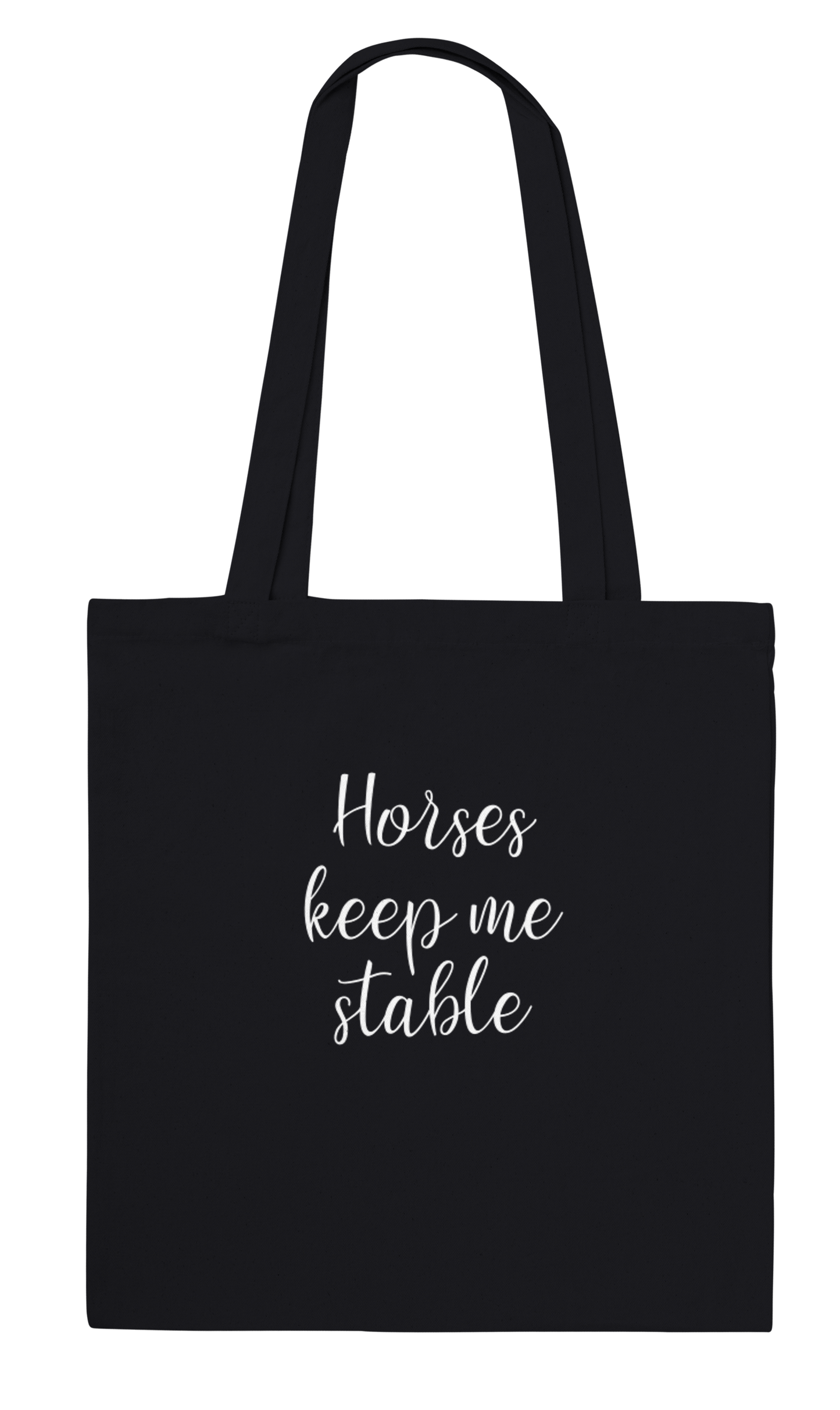 Hand Drawn Horse || Tote Bag - Design: "FREEDOM"; Static Design; Personalizable Text