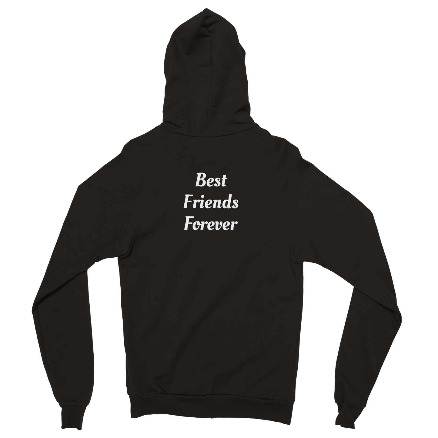 Hand Drawn Horse || Unisex Zip Hoodie - Design: "Get Over It"; Static Design; Personalizable Back Text