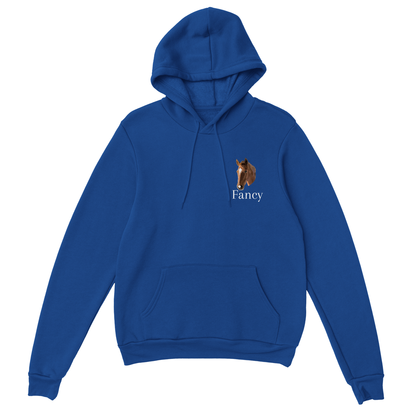 Hand Drawn Horse || Unisex Pullover Hoodie - TruPaint - Hand Drawn & Personalized; Hand drawn & personalized with your horse