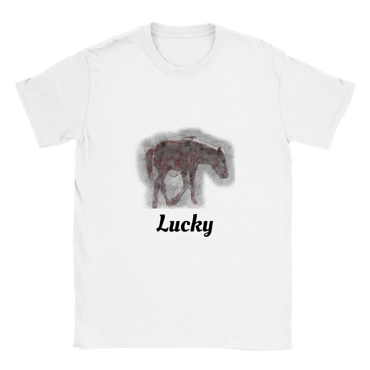 Horse T-shirt - Pencil Drawing