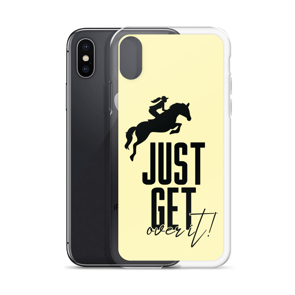 Hand Drawn Horse || Horse Phone Case - Design: "Get Over It"; Static Design