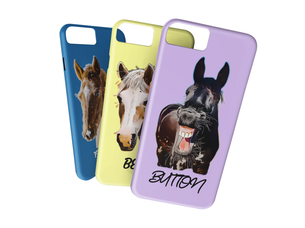 Horse Phone Case Comic Book Personalized Hand Drawn Horse