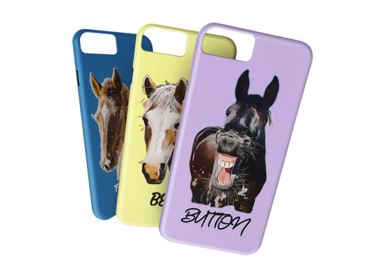 Personalized Horse Phone Case - Comic Book