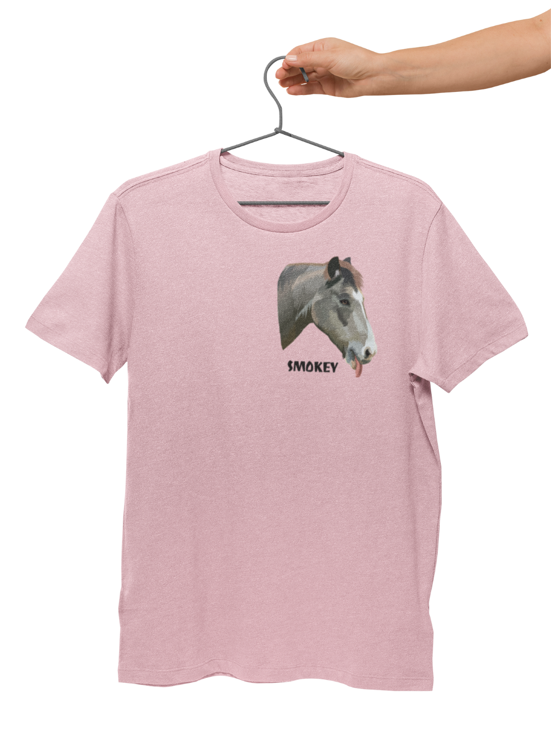 Hand Drawn & Personalized Organic Womens Horse T-shirt - TruPaint