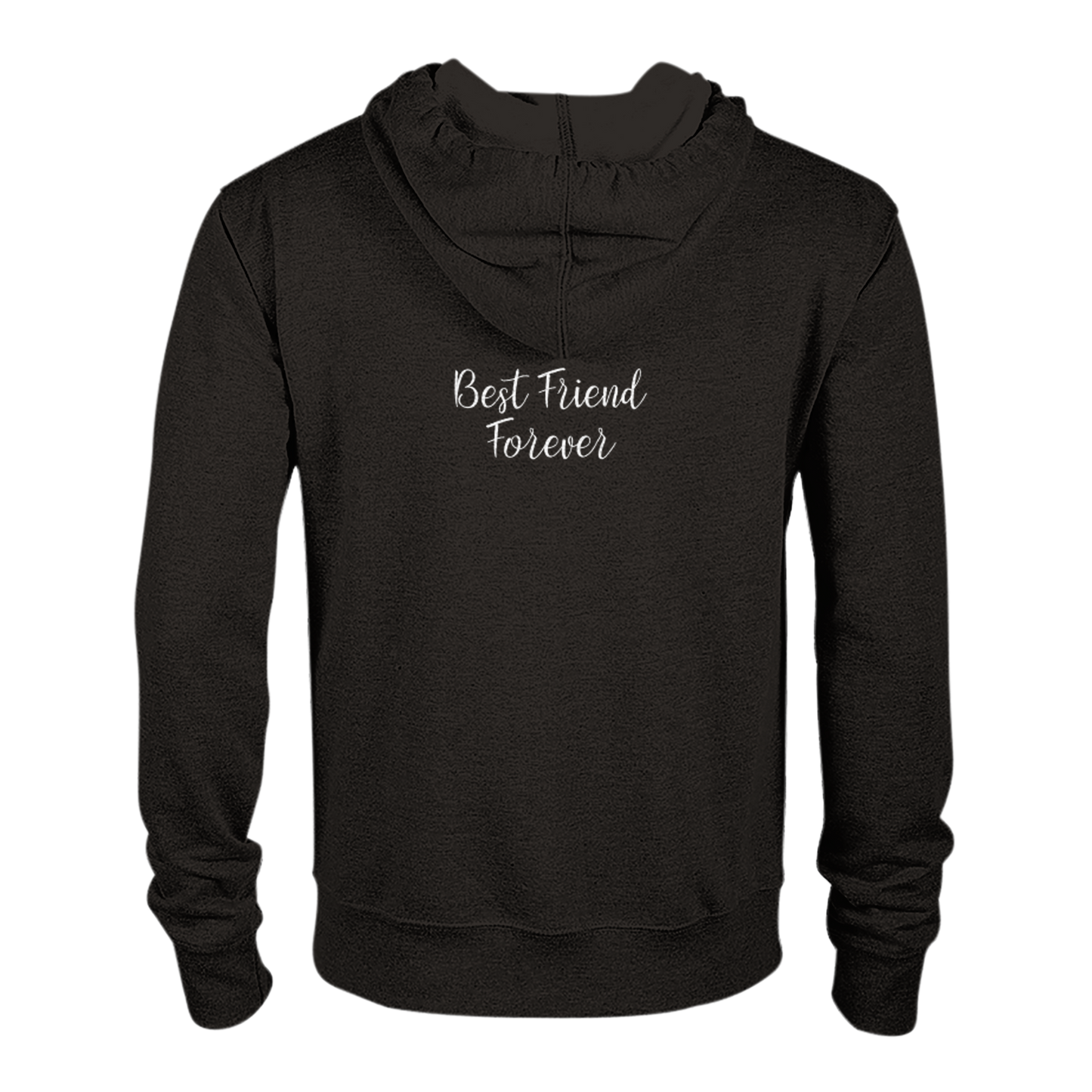 Hand Drawn Horse || Unisex Zip Hoodie - Design: ''BREAKTIME"; Static Design; Personalizable Back Text