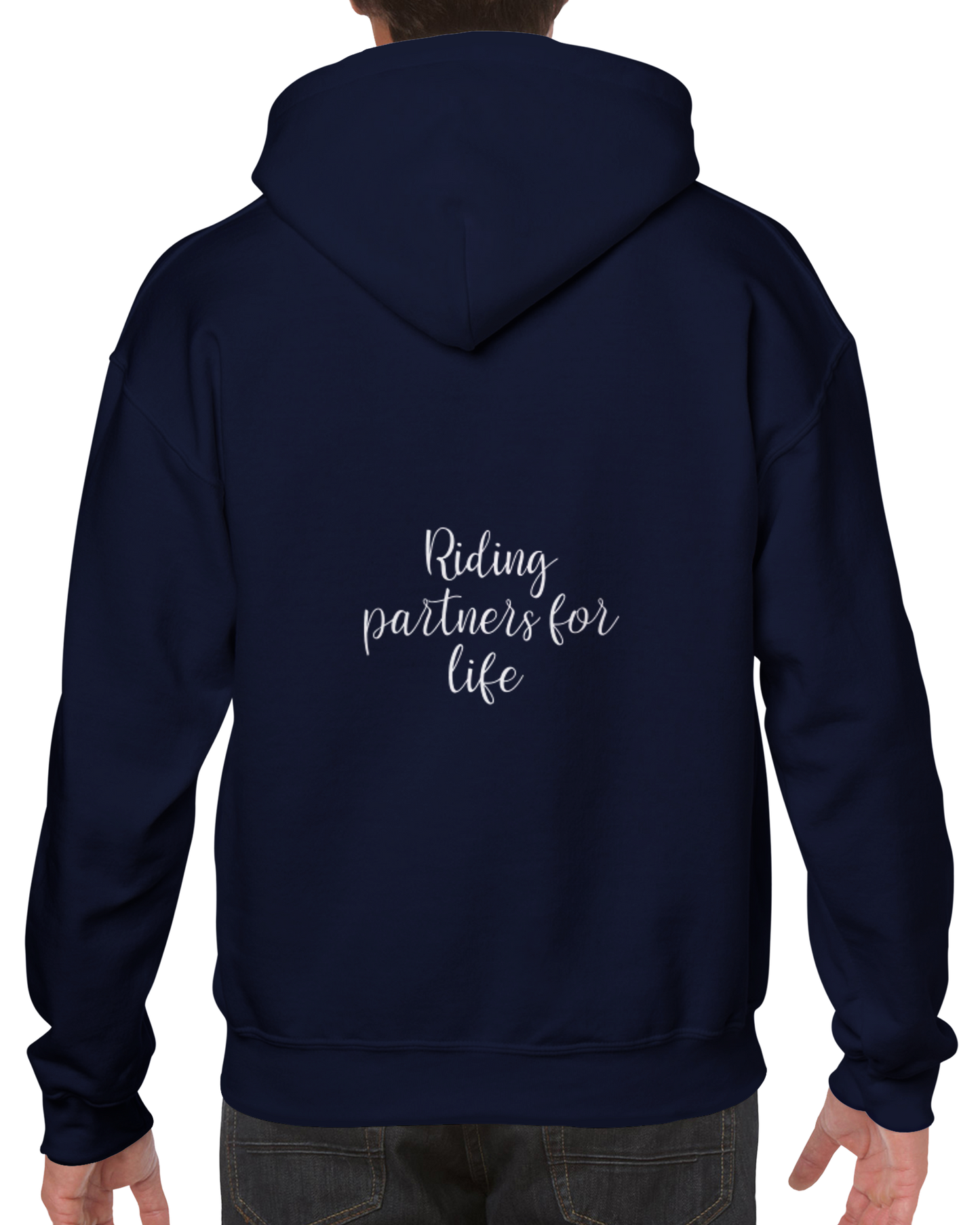 Hand Drawn Horse || Unisex Hoodie - Design: "STABLE"; Static Design; Personalizable Back Text