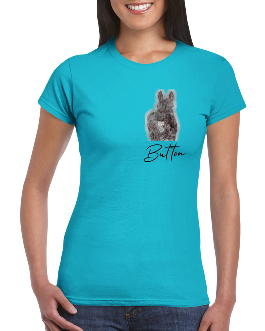 Hand Drawn Horse || Women's Crewneck T-shirt - Pencil Drawing - Personalized; Personalized with your horse