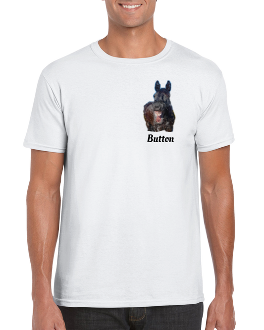 Hand Drawn Horse || Unisex Crewneck T-shirt - Oil Painting - Personalized; Personalized with your horse