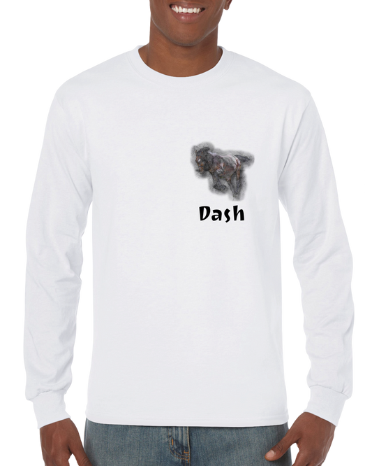 Hand Drawn Horse || Unisex Longsleeve T-shirt - Pencil Drawing - Personalized; Personalized with your horse