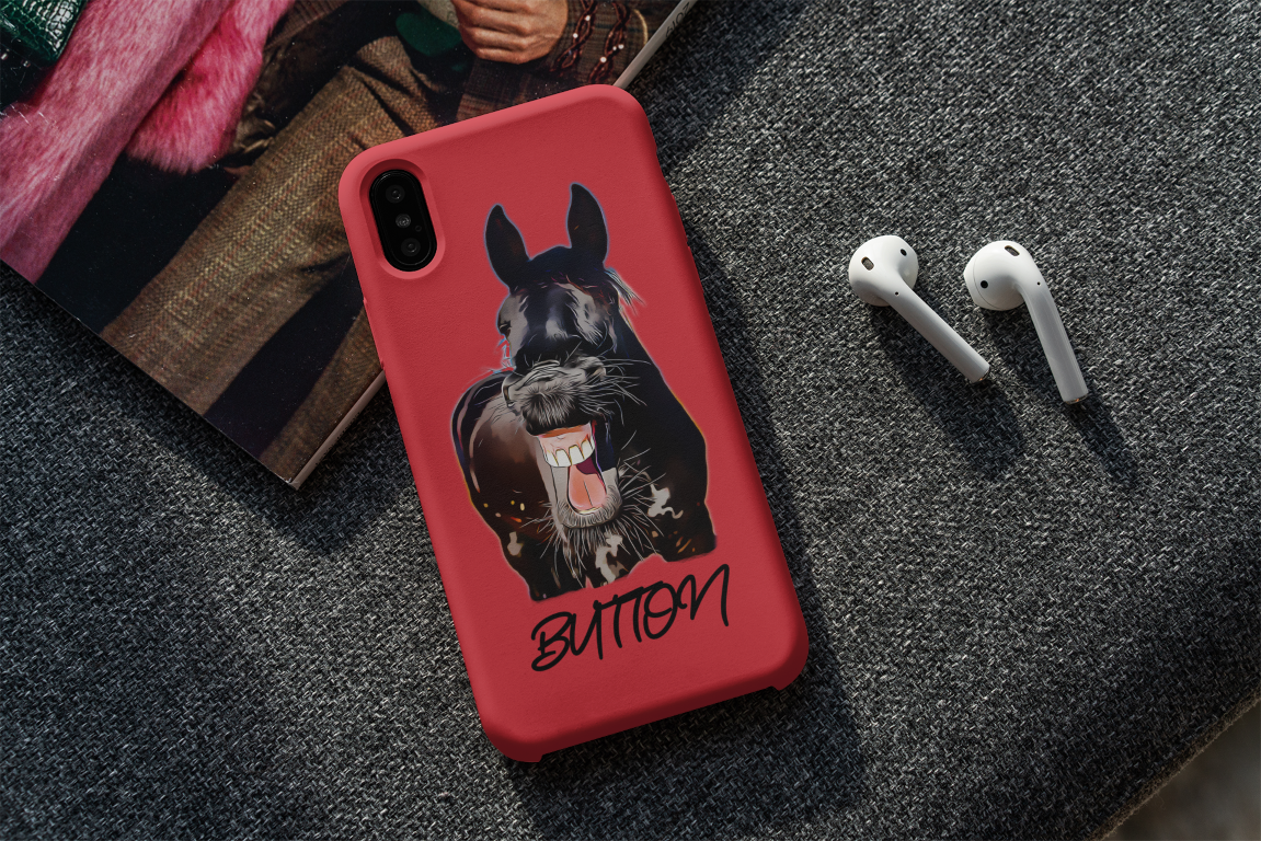 Personalized Horse Phone Case - Comic Book