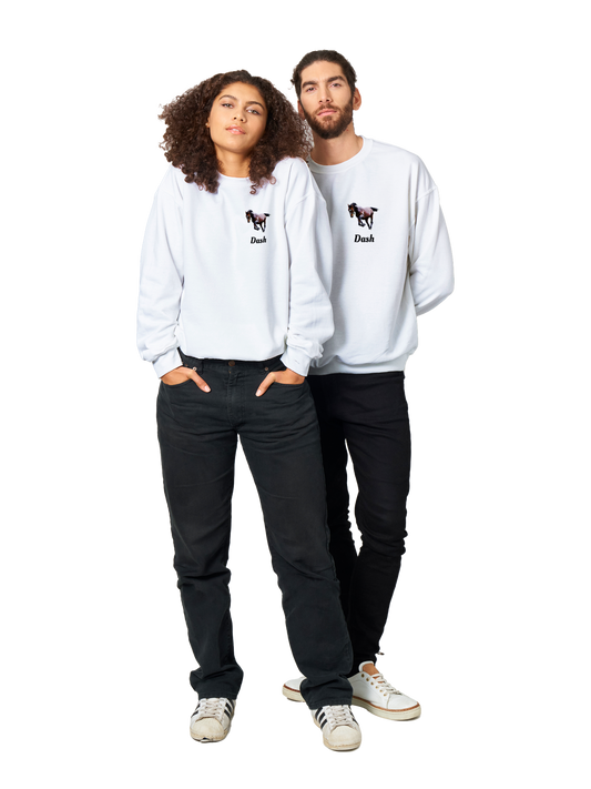 Hand Drawn Horse || Unisex Crewneck Sweatshirt - Comic - Personalized; Personalized with your horse