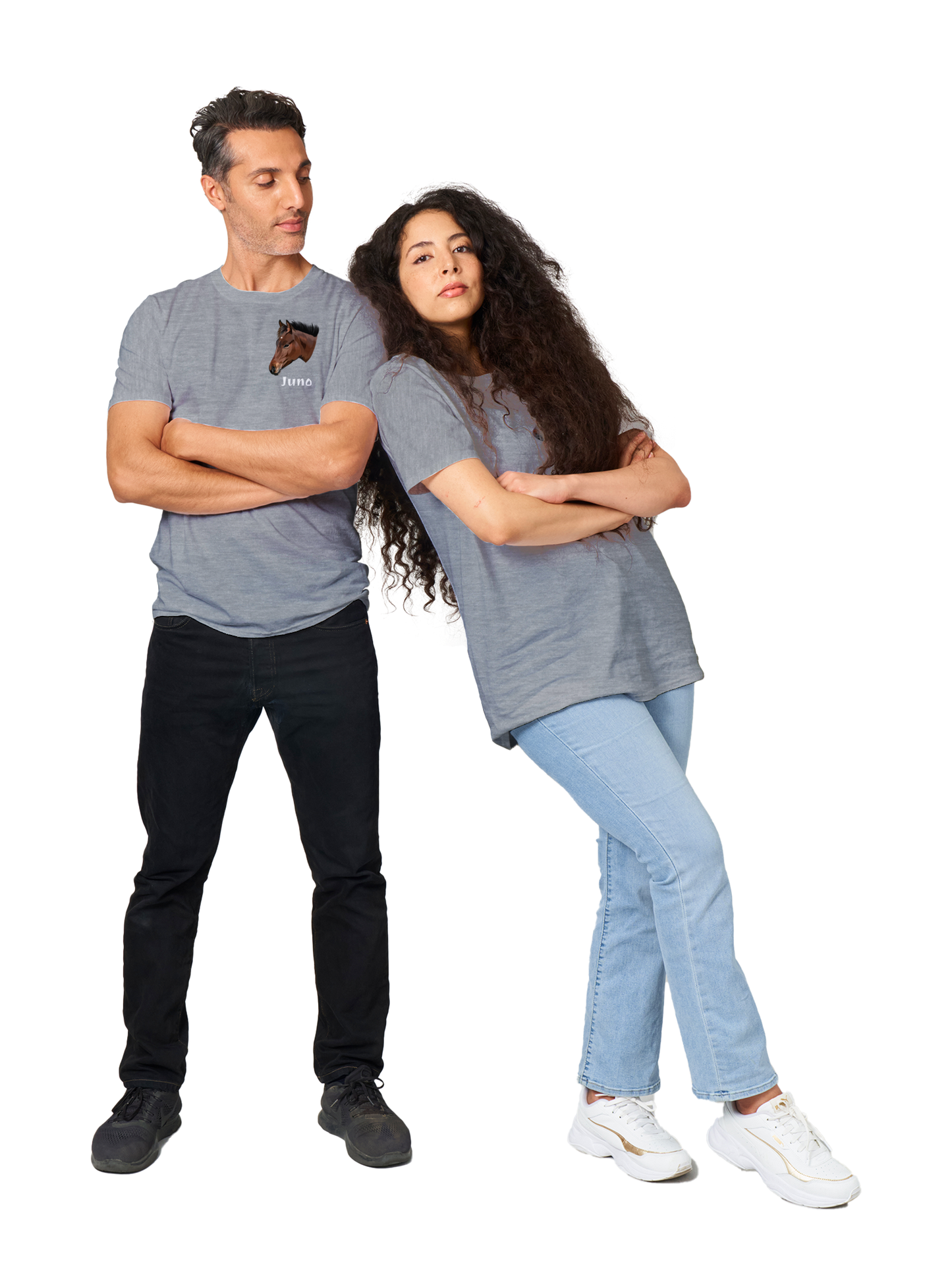 Hand Drawn Horse || Unisex Crewneck T-shirt TruPaint Hand Drawn & Personalized; Hand drawn & personalized with your horse