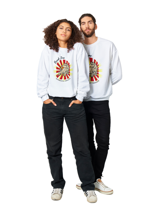 Hand Drawn Horse || Unisex Crewneck Sweatshirt - Design: "BREAK TIME"; Static Design; Personalizable Back Text