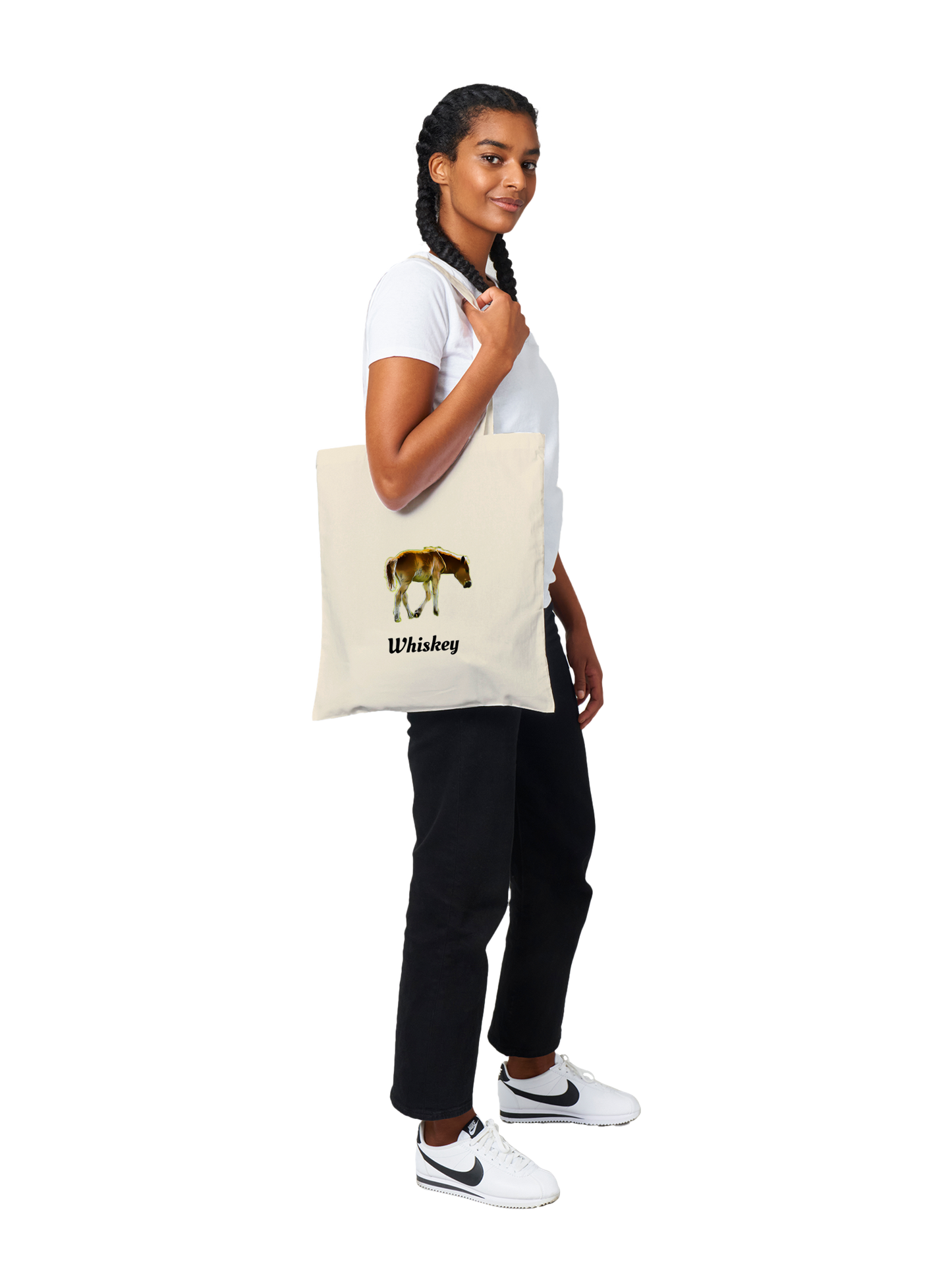 Hand Drawn Horse || Tote Bag - Comic - Personalized; Personalized with your horse