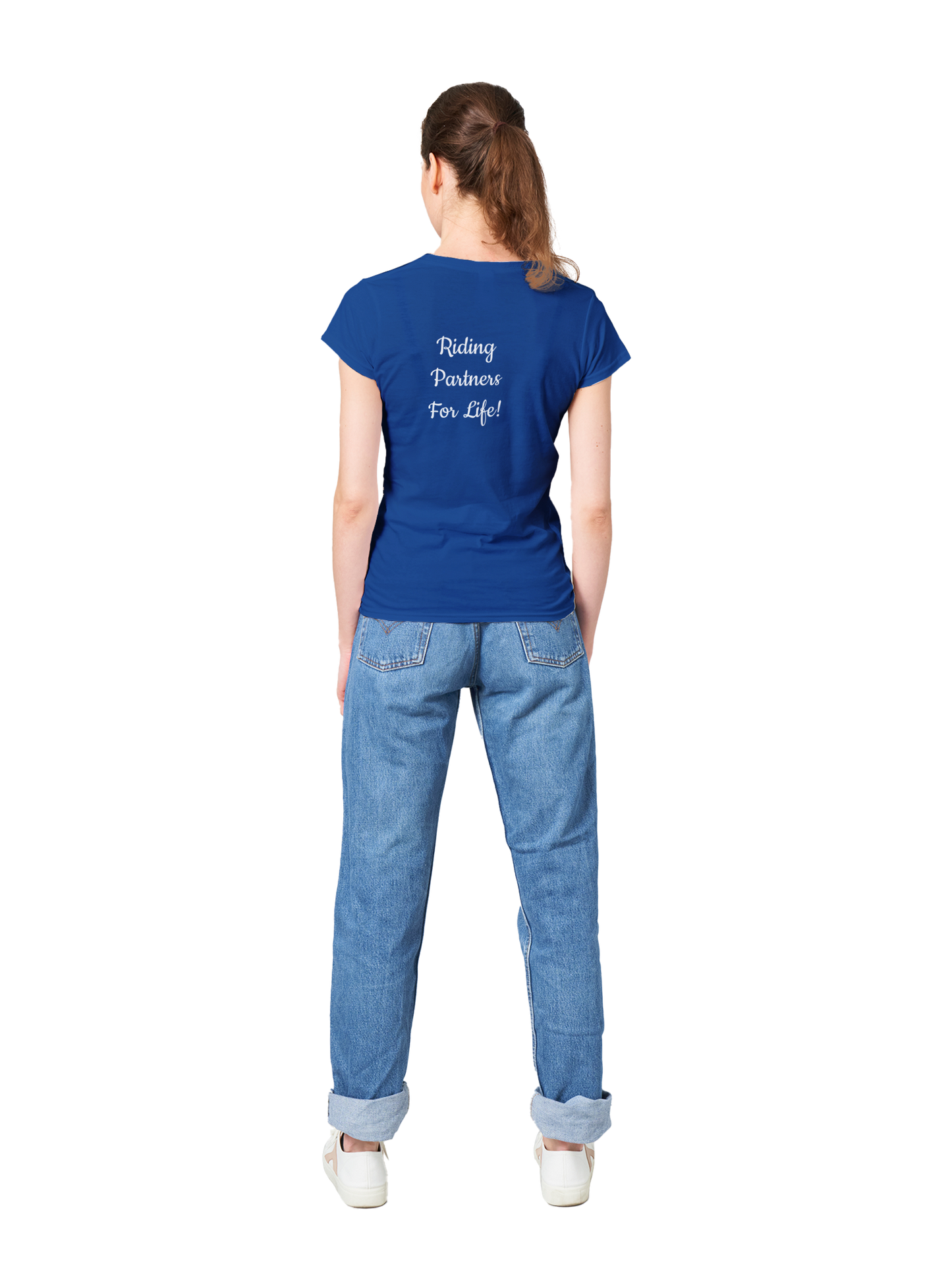 Hand Drawn Horse || Womens Crewneck T-shirt - Oil Painting - Personalized; Personalized with your horse