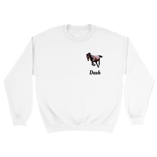 Hand Drawn Horse || Unisex Crewneck Sweatshirt - Comic - Personalized; Personalized with your horse