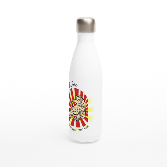 Hand Drawn Horse || 17oz Stainless Steel Water Bottle - Design: "Break Time"; Static Design; Personalizable Text