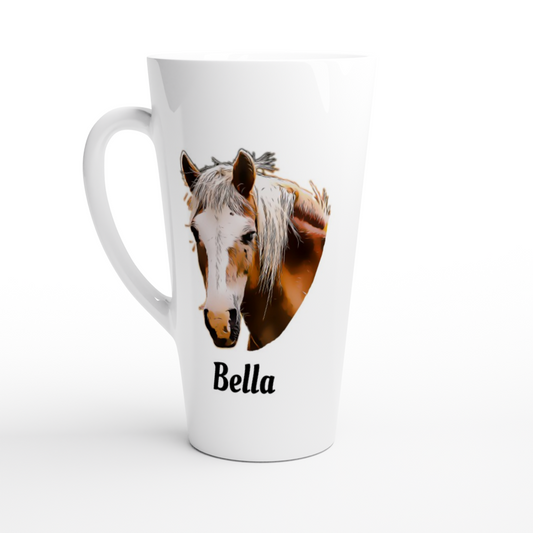 Hand Drawn Horse - 17oz Ceramic Mug - Comic - Personalized