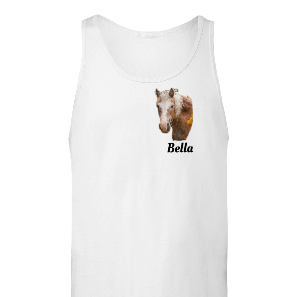 Hand Drawn Horse || Unisex Tank Top - Oil Painting - Personalized; Personalized with your horse