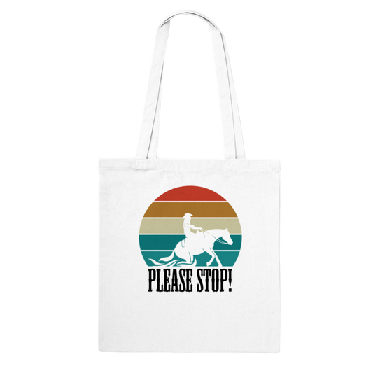 Hand Drawn Horse - Tote Bag - Design: "STOP"