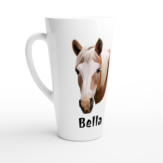 Hand Drawn Horse - Latte 17oz Ceramic Mug – TruPaint – Hand Drawn & Personalized