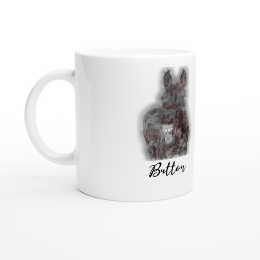 Hand Drawn Horse - 11oz Ceramic Mug - Pencil Drawing - Personalized