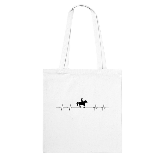 Hand Drawn Horse - Tote Bag - Design: "HEARTBEAT"