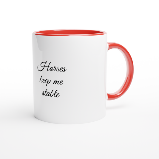 Hand Drawn Horse || 11oz Ceramic Mug with Color - Fairytale Cartoon - Hand Drawn & Personalized; Hand drawn & personalized with your horse