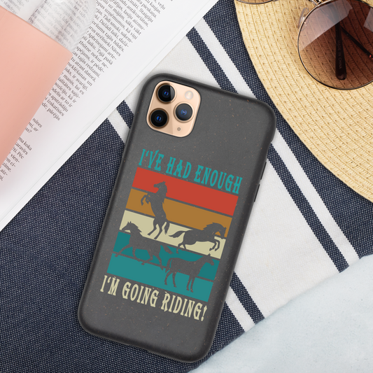 Hand Drawn Horse || Horse Phone Case - Design: "Going Riding"; Static Design