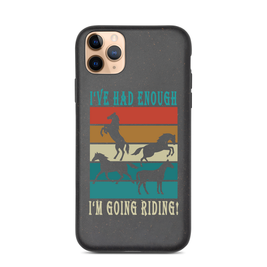 Hand Drawn Horse || Horse Phone Case - Design: "Going Riding"; Static Design