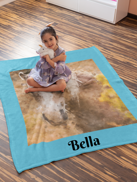 Personalized Horse Blanket - Oil Painting