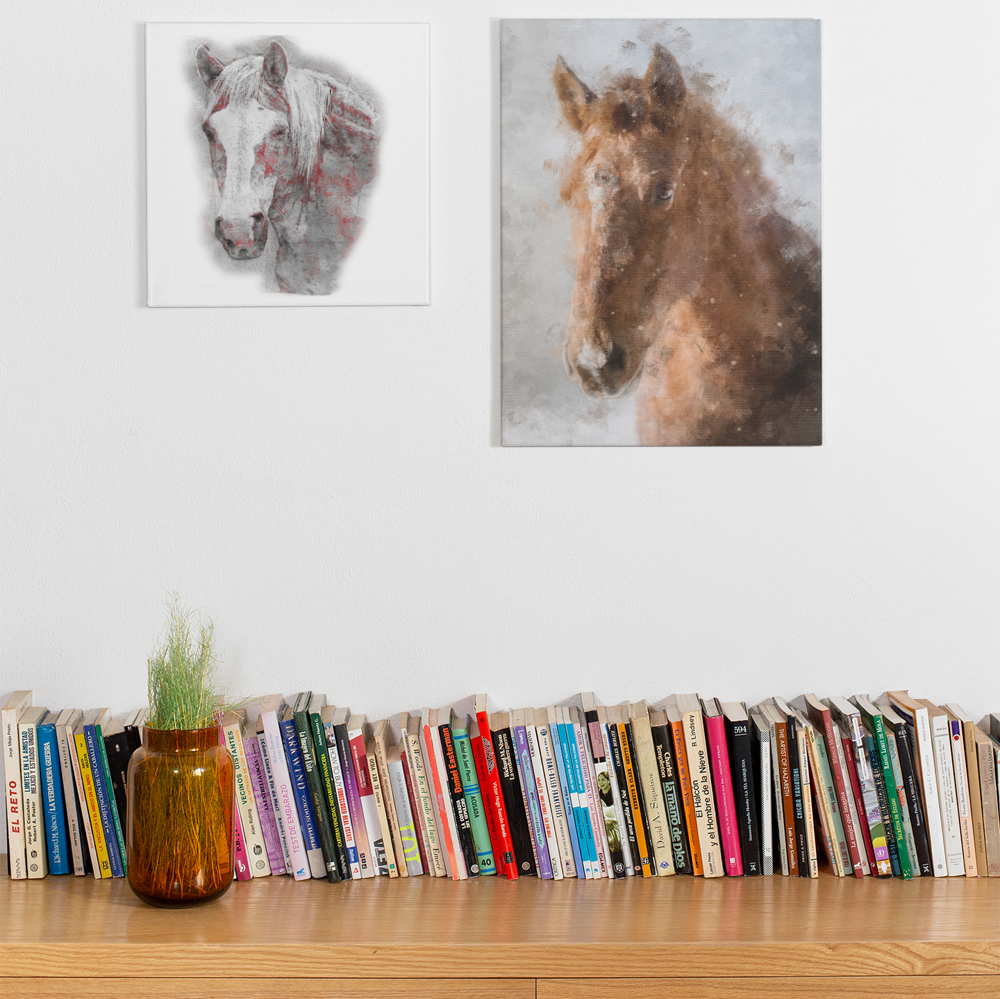 Personalized Horse Canvas
