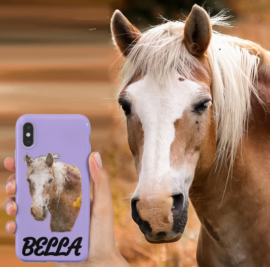 Personalized Horse Phone Case - Oil Painting