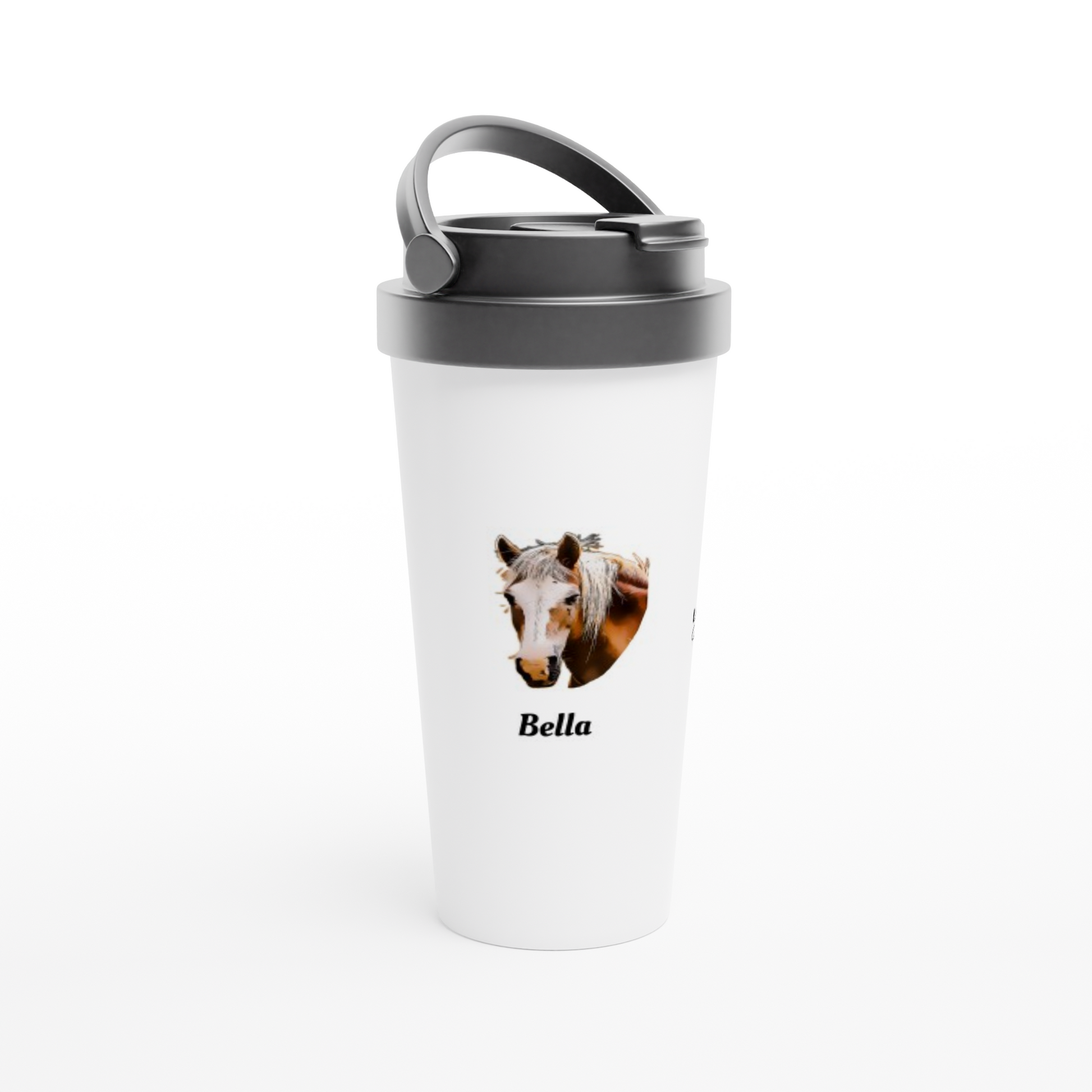 Hand Drawn Horse - 15oz Stainless Steel Travel Mug - Comic - Personalized