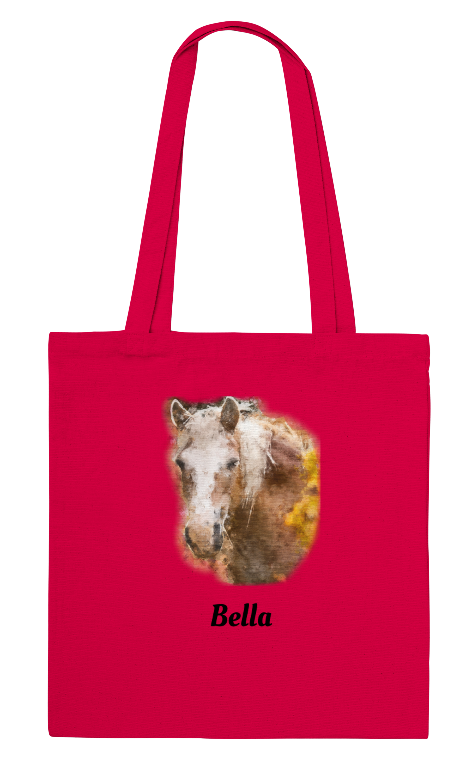 Hand Drawn Horse || Tote Bag - Oil Painting - Personalized; Personalized with your horse