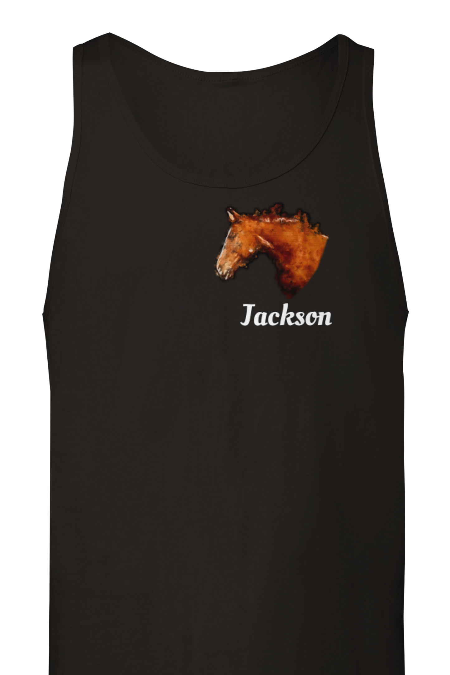 Hand Drawn Horse || Unisex Tank Top - Oil Painting - Personalized; Personalized with your horse