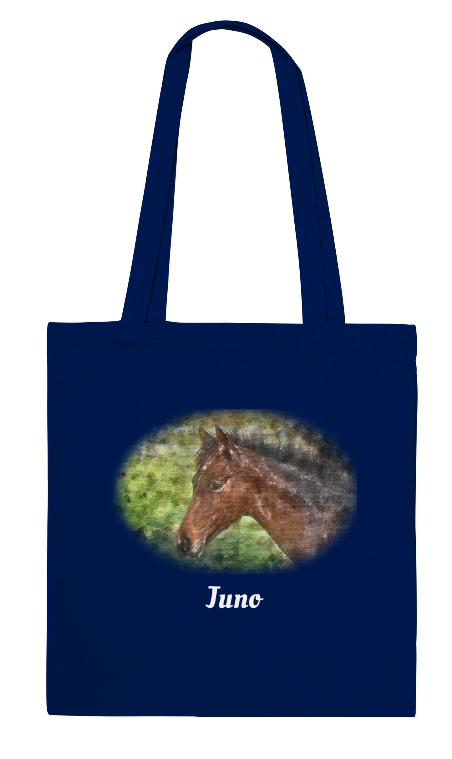 Hand Drawn Horse || Tote Bag - Oil Painting - Personalized; Personalized with your horse