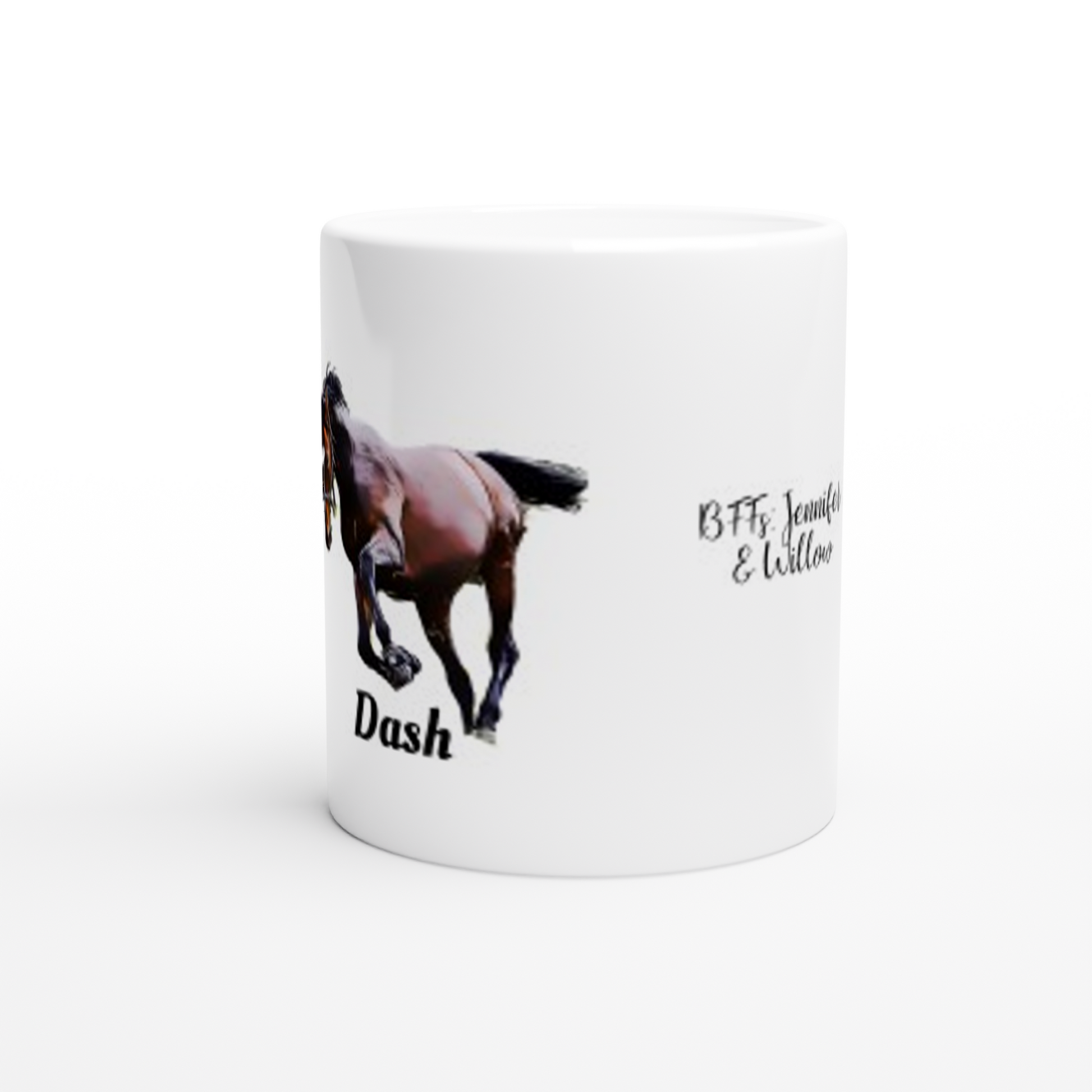 Hand Drawn Horse || 11oz Ceramic Mug - Comic - Personalized; Personalized with your horse
