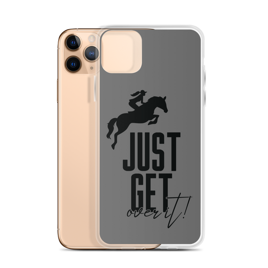 Hand Drawn Horse || Horse Phone Case - Design: "Get Over It"; Static Design
