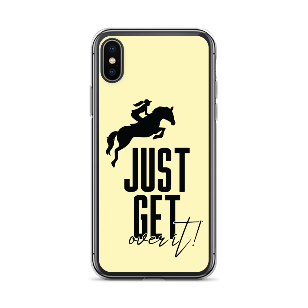 Hand Drawn Horse || Horse Phone Case - Design: "Get Over It"; Static Design