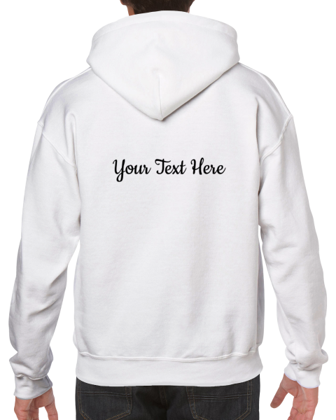 Hand Drawn Horse || Unisex Hoodie - Design: " STOP "; Static Design; Personalizable Back Text