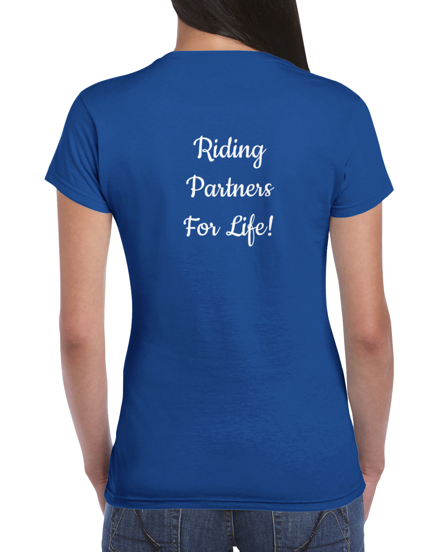 Hand Drawn Horse || Womens Crewneck T-shirt - Oil Painting - Personalized; Personalized with your horse