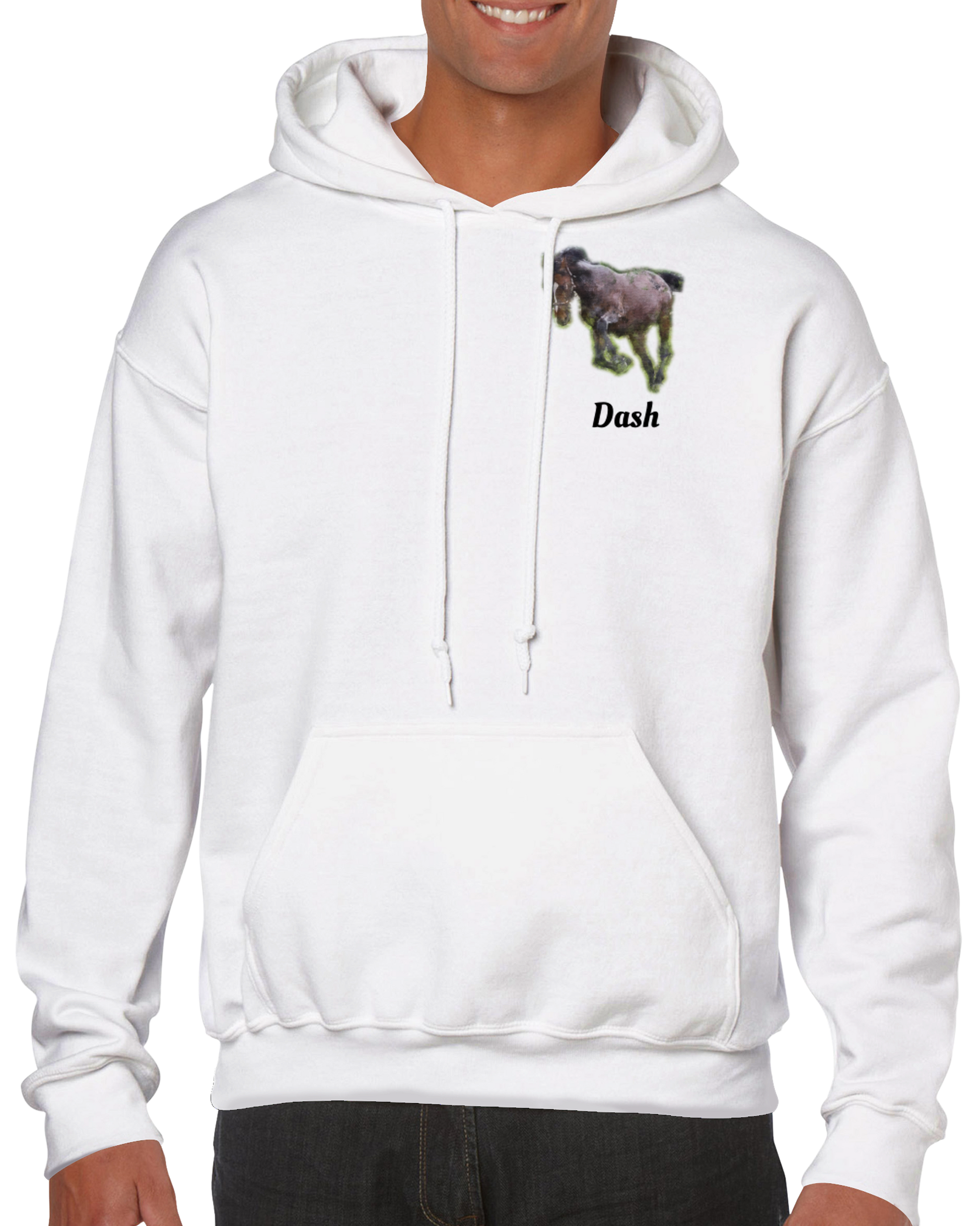 Hand Drawn Horse || Unisex Pullover Hoodie - Oil Painting - Personalized; Personalized with your horse