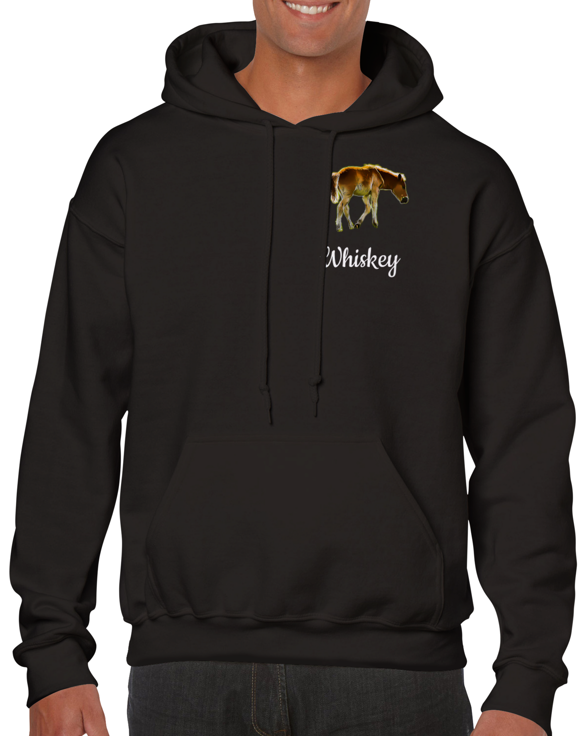 Hand Drawn Horse || Unisex Pullover Hoodie - Comic Book - Personalized; Personalized with your horse