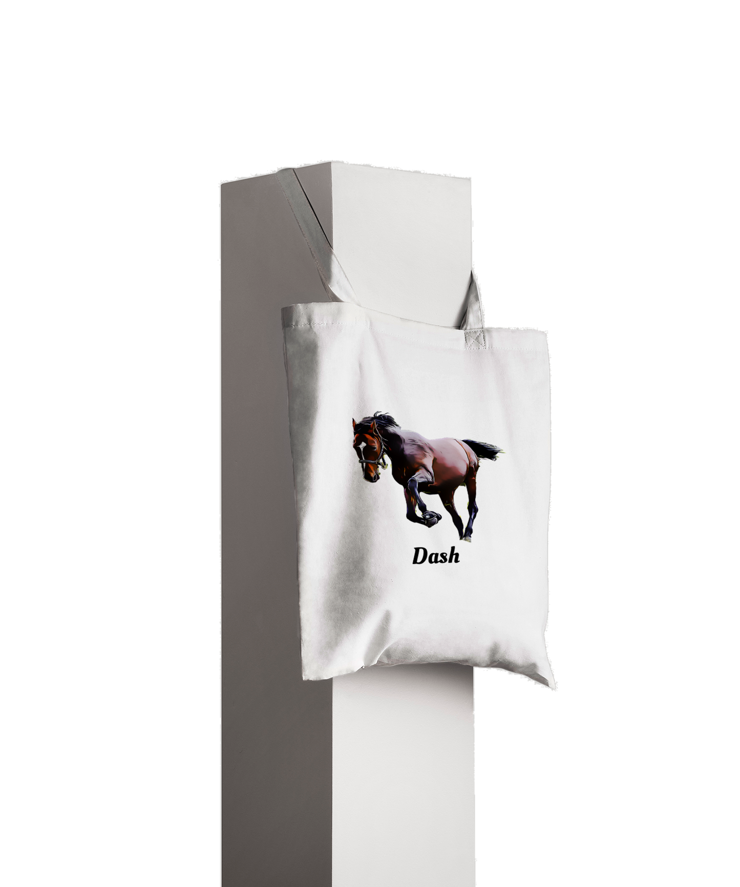 Hand Drawn Horse || Tote Bag - Comic - Personalized; Personalized with your horse