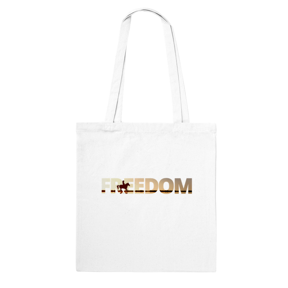 Hand Drawn Horse - Tote Bag - Design: "FREEDOM"